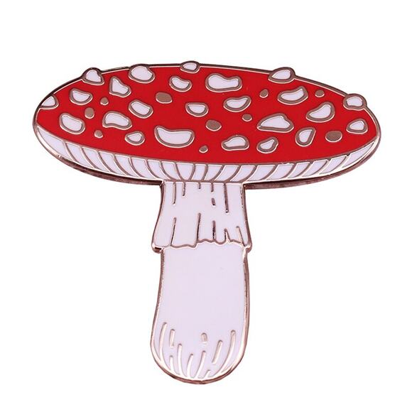 Mushroom High Quality Hard Enamel Pins 68 - Picture 1 of 1